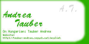 andrea tauber business card